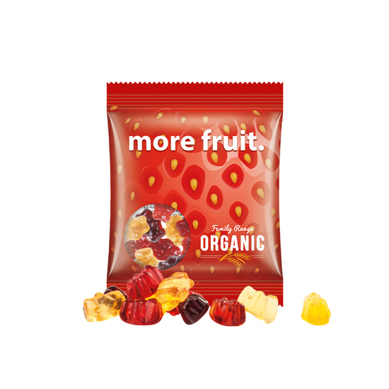 Minitüte,15 g, Folie transparent, Trolli Fruchtgummibären, 30% Fruchtsaftqualität