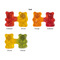 Trolli Team Gummibärchen Premium, Folie weiß mit ca. 50 % Papieranteil