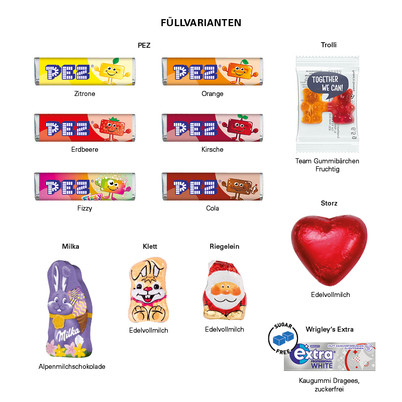 Werbekarte Visitenkartenformat, Riegelein Schokoladen Mini-Osterhase