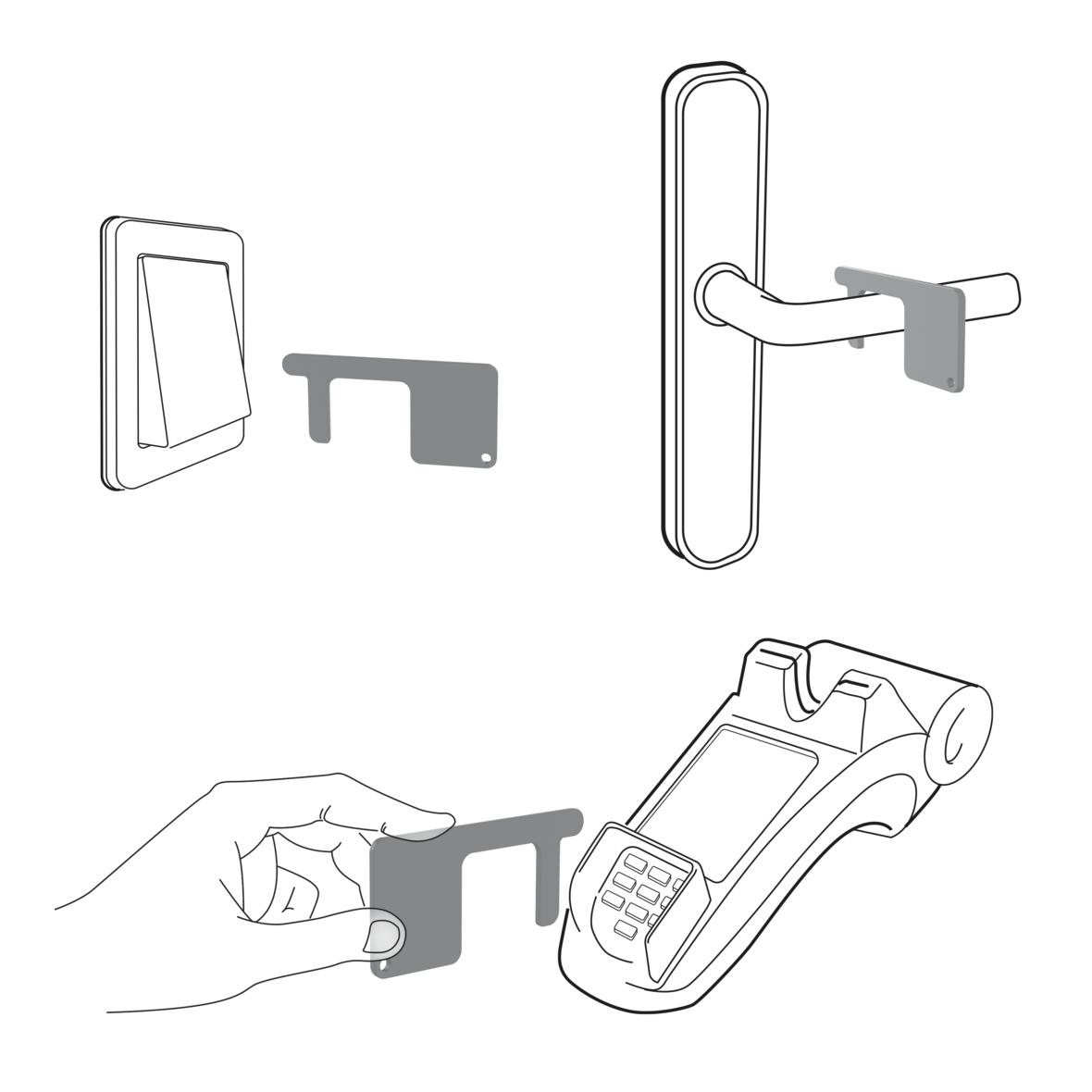 Schlüsselanhänger "Safe contact"