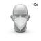 Atemschutzmaske "SafeCare" FFP3 NR, 10er Set