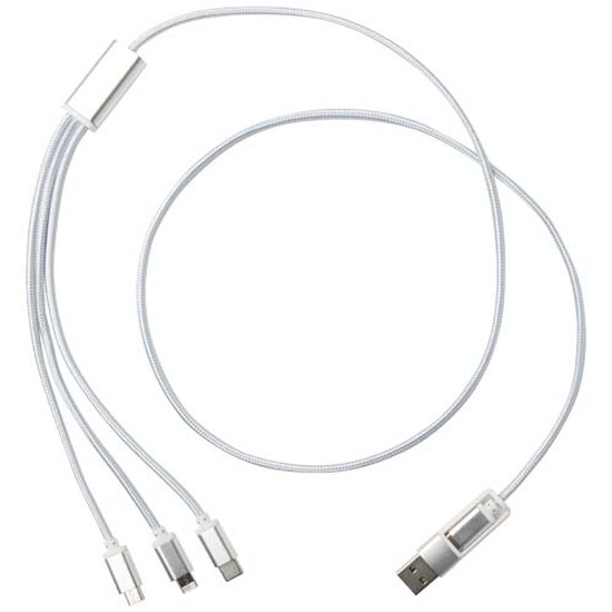Versatile 5-in-1 Ladekabel aus recyceltem Aluminium