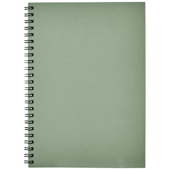Desk-Mate® A5 recyceltes farbiges Notizbuch mit Spiralbindung