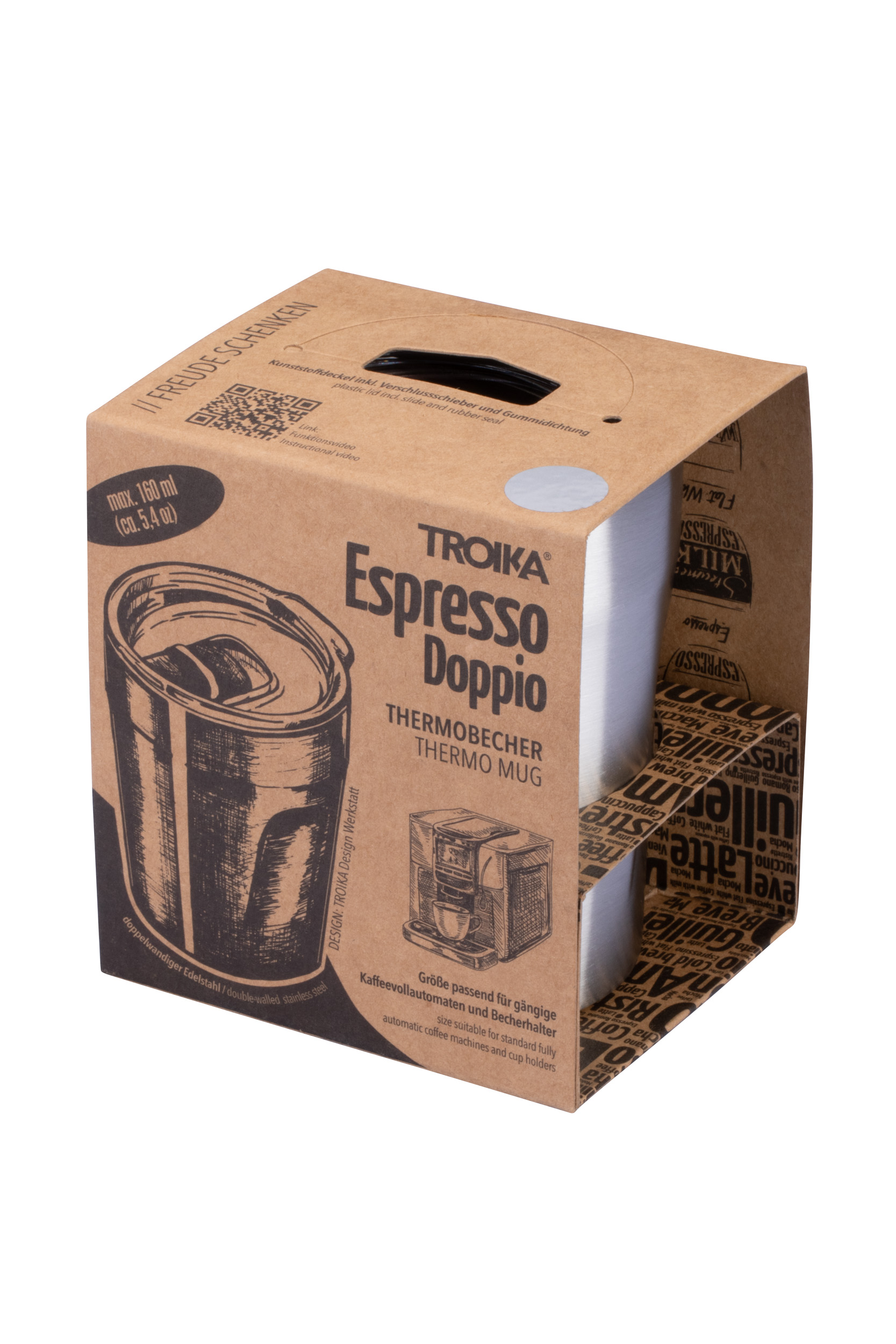 TROIKA Thermobecher ESPRESSO DOPPIO