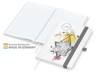 Notizbuch Match-Book White Bestseller A4 Natura individuell, silbergrau