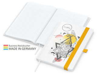Notizbuch Match-Book White Bestseller A4 Natura individuell, gelb