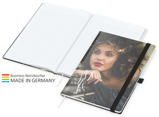 Match-Book White Bestseller A4 Cover-Star gloss-individuell, schwarz