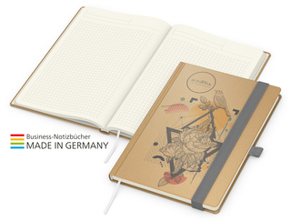 Match-Book Creme Bestseller A4 Natura braun-individuell, silbergrau