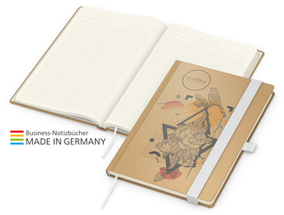 Match-Book Creme Bestseller A4 Natura braun-individuell, weiß