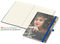 Notizbuch Match-Book Creme Bestseller A4 Cover-Star gloss-individuell, mittelblau
