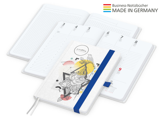 Match-Hybrid White Bestseller A5, Natura individuell, mittelblau