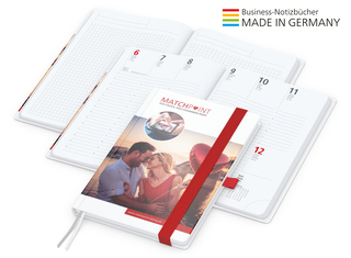 Match-Hybrid White Bestseller A5, Cover-Star matt-individuell, rot