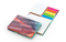 Haftnotiz-Set Budapest Bookcover White Bestseller, matt-individuell, Farbschnitt orange