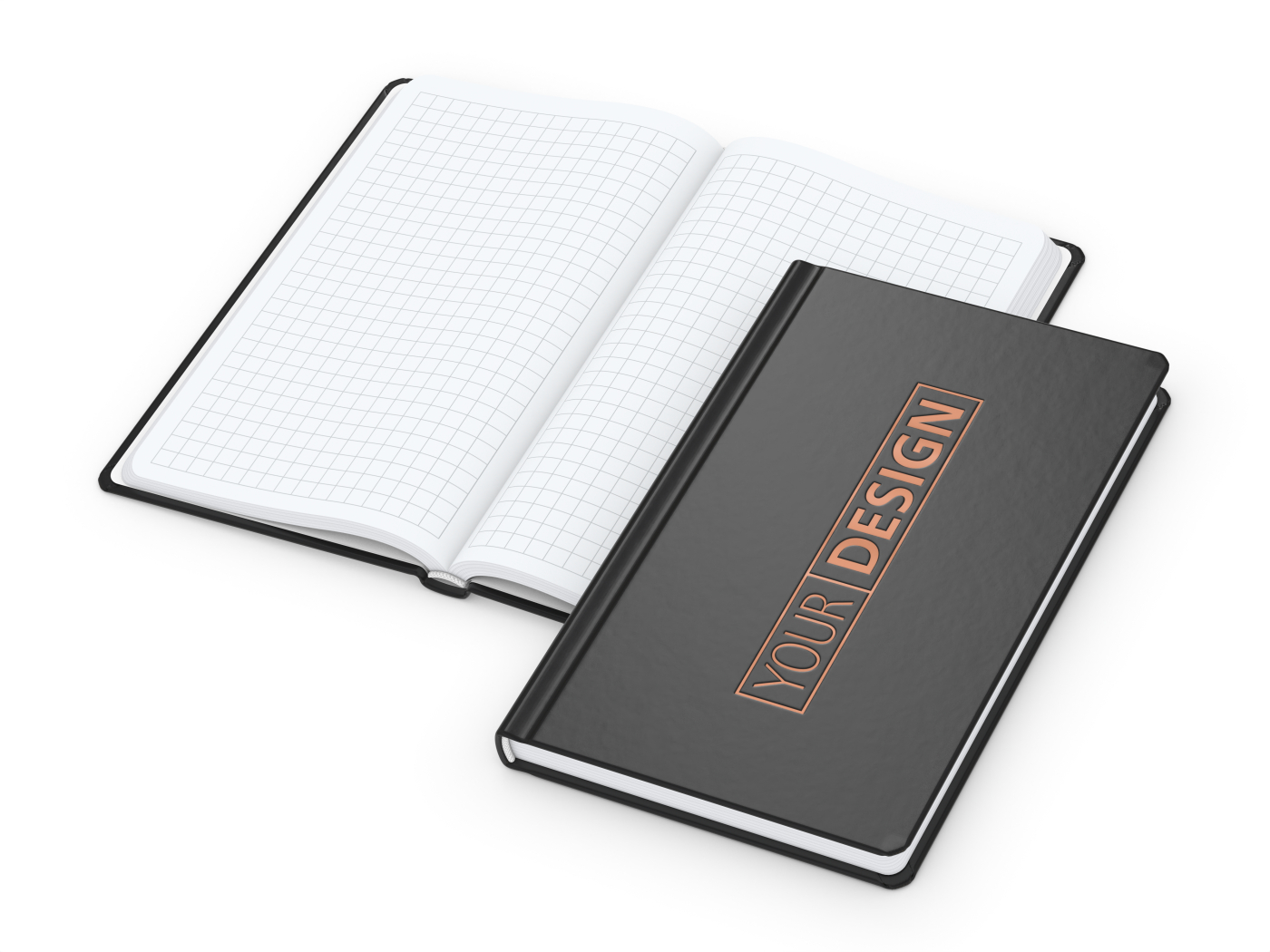 Notizbuch Easy-Book Basic Bestseller, Pocket, schwarz inkl. Kupferprägung