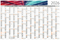 Wandplaner Horizont Bestseller, L, individuelle Schmuckfarbe