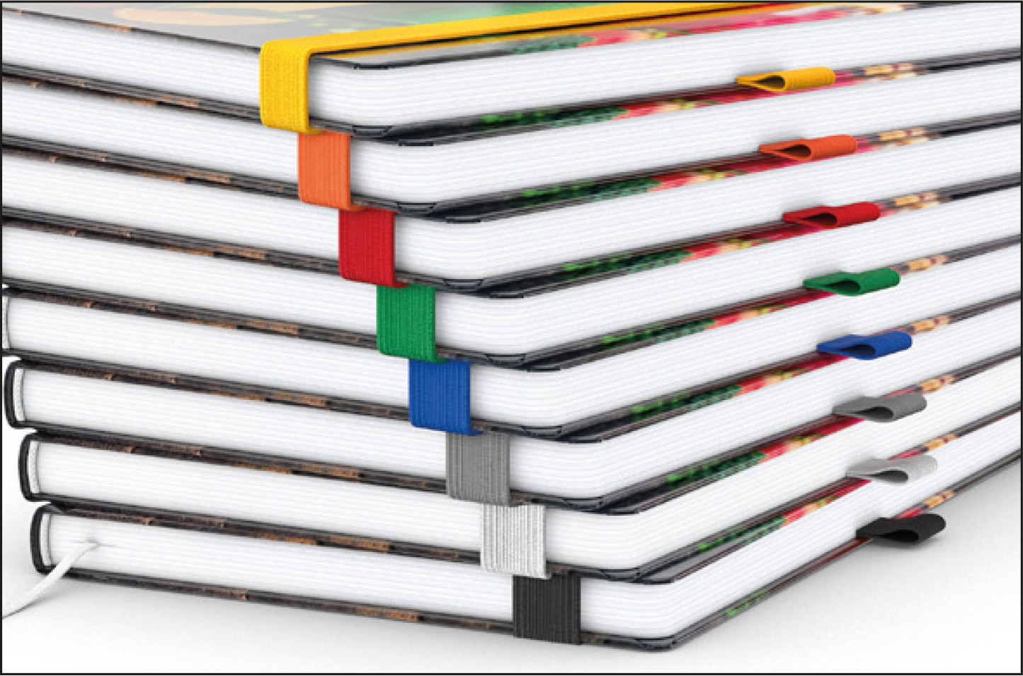 Notizbuch Match-Book Creme Bestseller, A4, Cover-Star, matt-individuell, grün