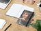 Notizbuch Match-Book White Bestseller, A5, Cover-Star, matt-individuell, schwarz