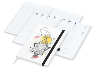 Wochenplaner Match-Hybrid White Bestseller, A4, Natura individuell, schwarz