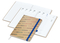 Wochenplaner Match-Hybrid White Bestseller, A4, Natura braun-individuell, mittelblau