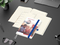 Wochenplaner Match-Hybrid Creme Bestseller, Cover-Star gloss, mittelblau