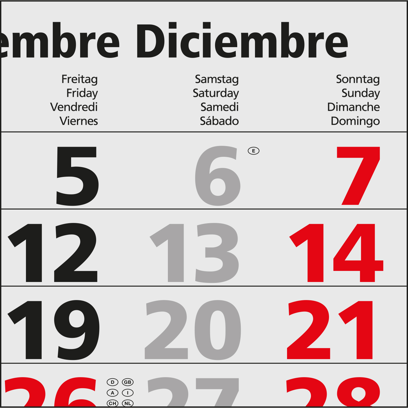 4-Monatskalender Quadro Wire-O 4 Bestseller (Mehrblock)
