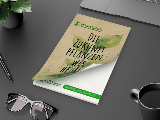 Schreibblock Cover Recycling, A5, 100 Blatt mit 2fach-Abheftlochung