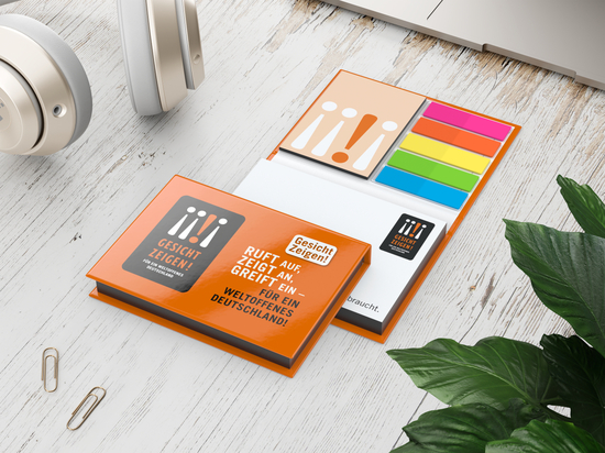 Haftnotiz-Set Prag Bookcover Individuell, matt-individuell
