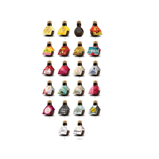 Origineller Sekt Frohe Ostern - Karton Gelb, 125 ml 2K1358r1