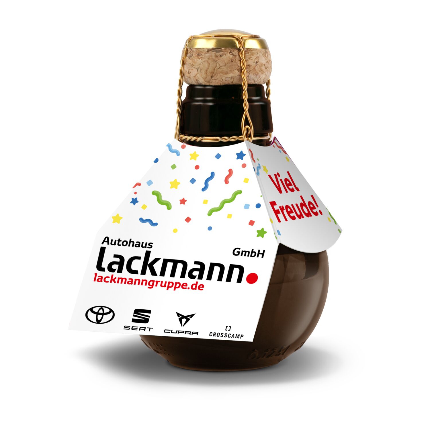 Kleinste Sektflasche der Welt Visitenkarteneinschub, 125ml 2K1540h
