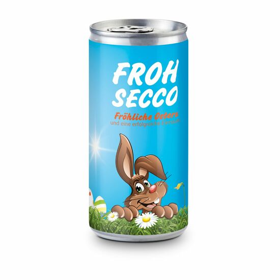 Präsentartikel: Frohsecco Ostern - 24 x Secco 0,2 l, Slimlinedose 2K1629