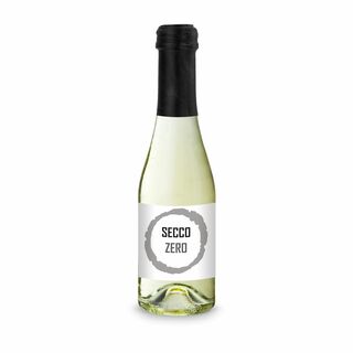 Secco ZERO, alkoholfrei - Flasche klar - Kapsel schwarz, 0,2 l 2K1939d