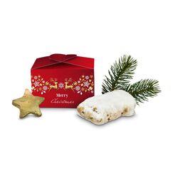 Geschenkartikel / Präsentartikel: Mini Stollen Merry Christmas 2K2053a