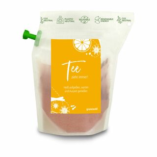 Werbe-Tee Tasty Berry, wiederverwendbarer Brühbeutel 2P072