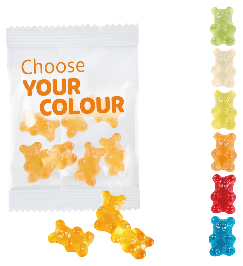 Unifarbene Premium-Bärchen, 10 g