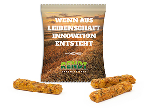 Rustini Vollkorn Sticks im Werbetütchen 10 g Tomate & Emmentaler Standard-Folie weiß