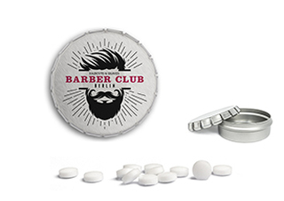 Mini Clic Clac Box 20 g zuckerhaltige Pfefferminztabletten blank