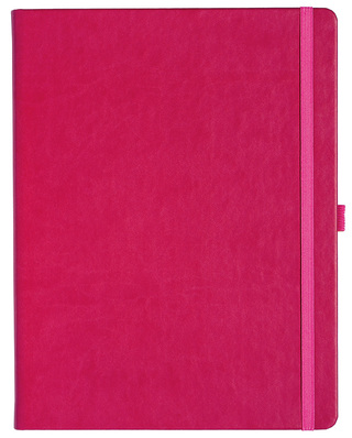 Notizbuch Style Large im Format 19x25cm, Inhalt blanco, Einband Slinky in der Farbe Pink