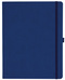 Notizbuch Style Large im Format 19x25cm, Inhalt kariert, Einband Slinky in der Farbe Ultramarine
