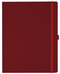 Notizbuch Style Large im Format 19x25cm, Inhalt liniert, Einband Fancy in der Farbe Ruby Red