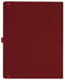 Notizbuch Style Large im Format 19x25cm, Inhalt liniert, Einband Fancy in der Farbe Ruby Red