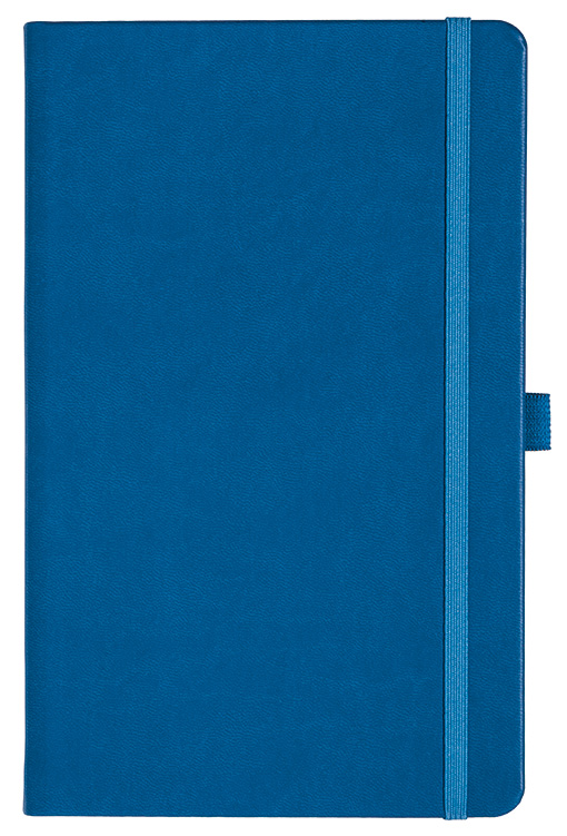 Notizbuch Style Medium im Format 13x21cm, Inhalt blanco, Einband Slinky in der Farbe Azure