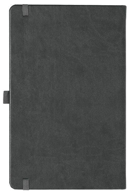 Notizbuch Style Medium im Format 13x21cm, Inhalt blanco, Einband Slinky in der Farbe Dark Grey