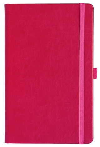 Notizbuch Style Medium im Format 13x21cm, Inhalt blanco, Einband Slinky in der Farbe Pink