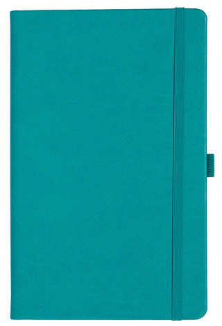 Notizbuch Style Medium im Format 13x21cm, Inhalt blanco, Einband Slinky in der Farbe Turquoise