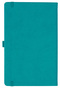Notizbuch Style Medium im Format 13x21cm, Inhalt blanco, Einband Slinky in der Farbe Turquoise