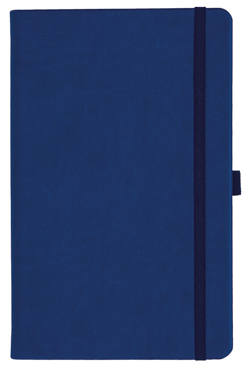 Notizbuch Style Medium im Format 13x21cm, Inhalt liniert, Einband Slinky in der Farbe Ultramarine