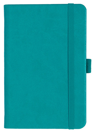 Notizbuch Style Small im Format 9x14cm, Inhalt kariert, Einband Slinky in der Farbe Turquoise