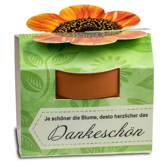 Tontöpfchen-Blume mit Samen - Persischer Klee inkl. Tampondruck