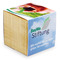 Pflanz-Holz mit Samen (Graspapier-Banderole) - Gewürzpaprika, 1 Seite gelasert