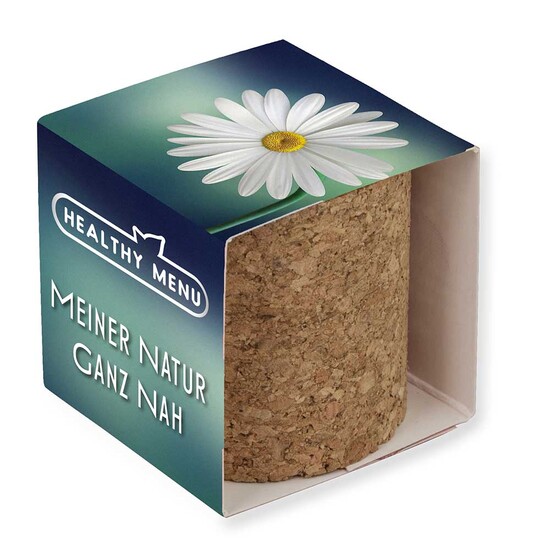 Pflanz-Kork rund mit Samen - Gartenkresse